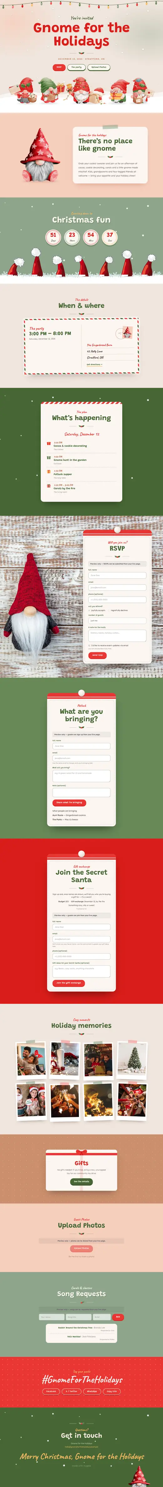 The Gnomes theme, the whole page